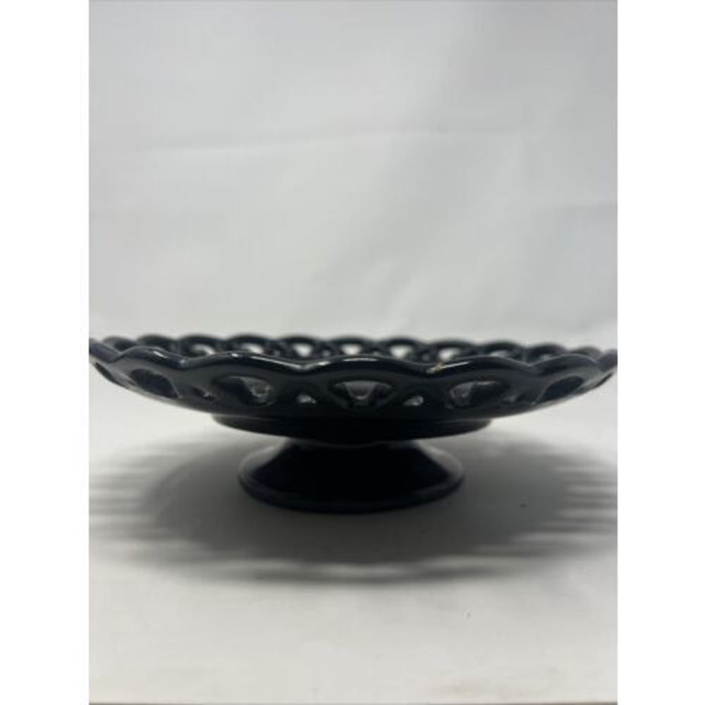 Vintage 1950s to 1970s Black Amethyst Candy Dish
